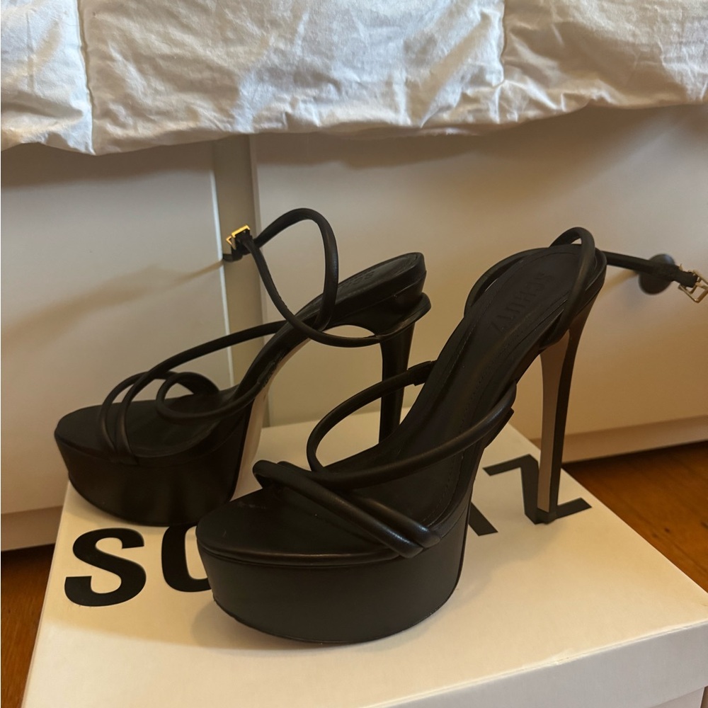 Elegant Black Platform Heels